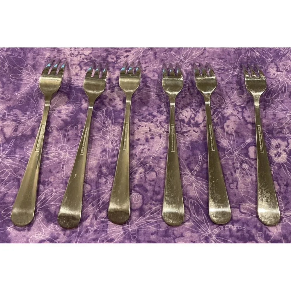 The Main Course MNF3 Cocktail‎ Seafood Forks Korea Stainless Flatware Set of 6